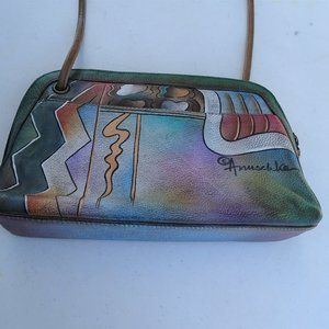 Anuschka Hand Painted Leather Shoulder - Cross Body Bag